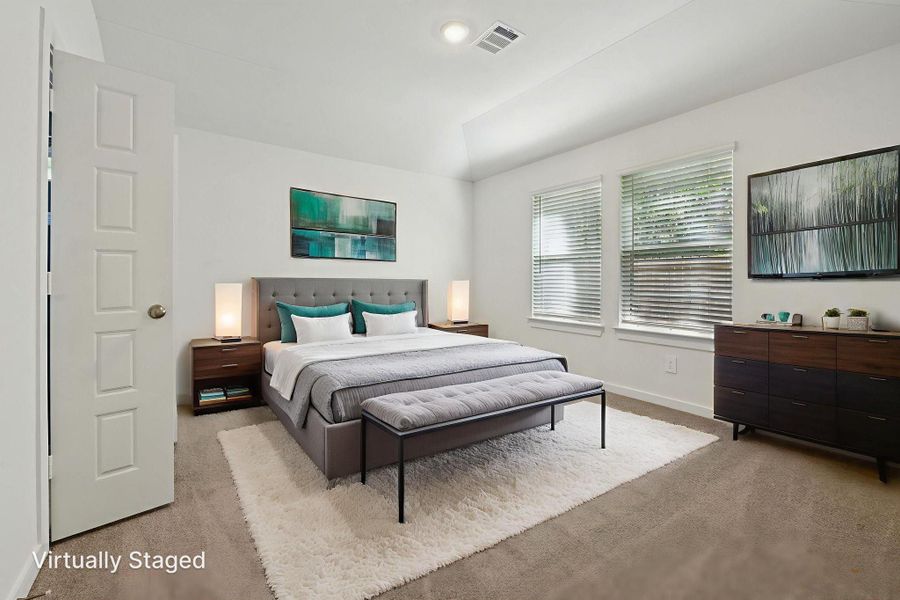 Furnished interior view inside a new home in Pine Lake Cove - Traditional Series, Montgomery (Image 7).