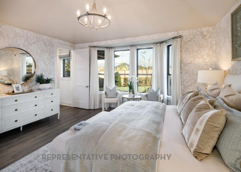 Furnished interior view inside a new home in 6 Creeks at Waterridge, Kyle (Image 23).