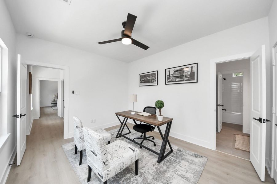 Furnished interior view inside a new home in , Houston (Image 27).