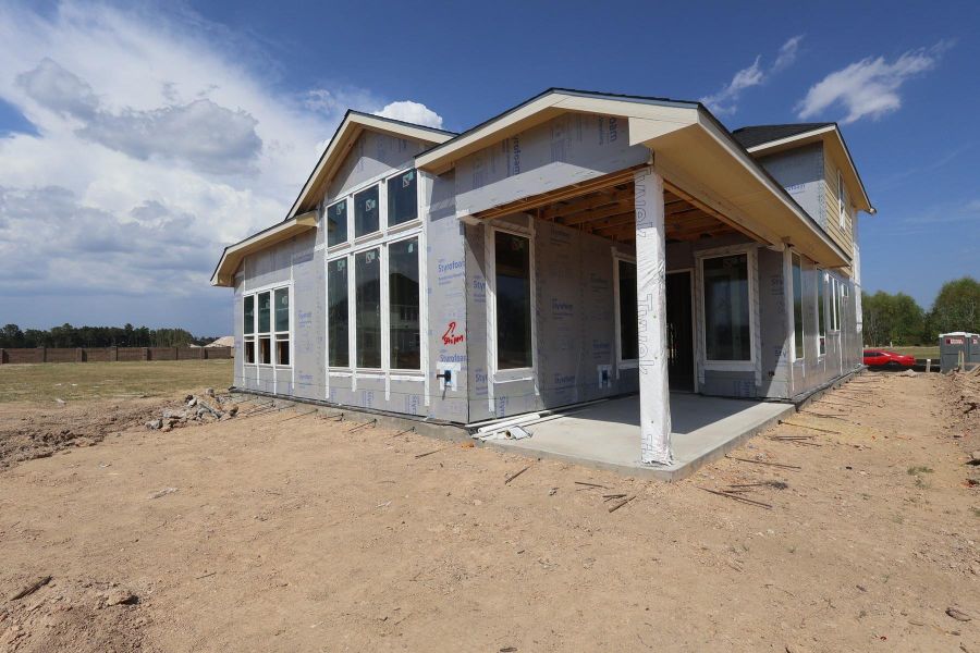 In-progress construction of a new home in Woodson’s Reserve, Spring, TX (Image 6).