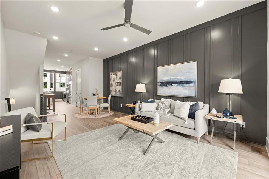 Furnished interior view inside a new home in The Gathering – Alpharetta, Alpharetta (Image 13).