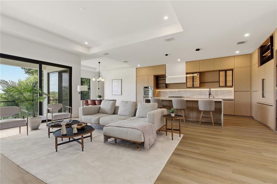 Furnished interior view inside a new home in , Clermont (Image 7). Furnished interior view inside a new home in , Clermont (Image 7).
