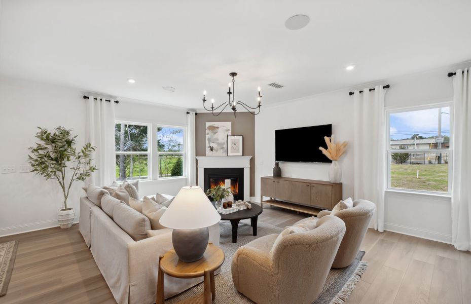 Furnished interior view inside a new home in Hamilton Place, Cartersville (Image 8).