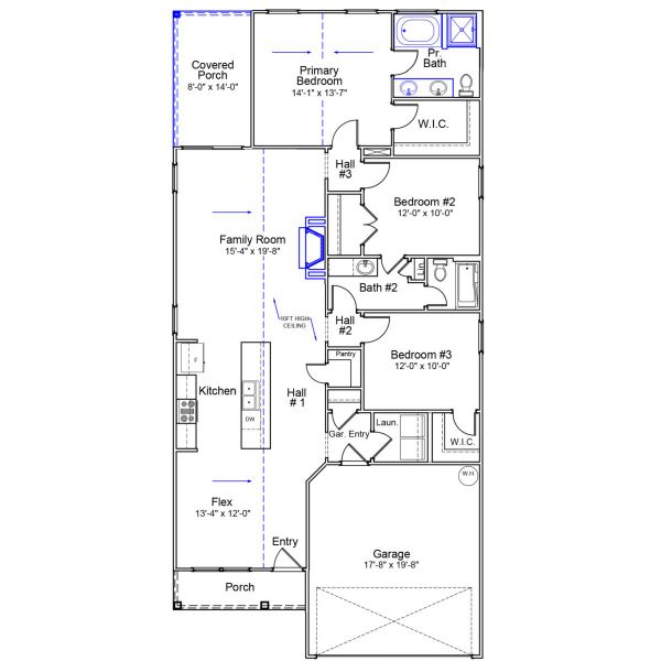 2D floor plan layout of this home in Ellington, Elgin, SC (Image 3). 2D floor plan layout of this home in Ellington, Elgin, SC (Image 3).