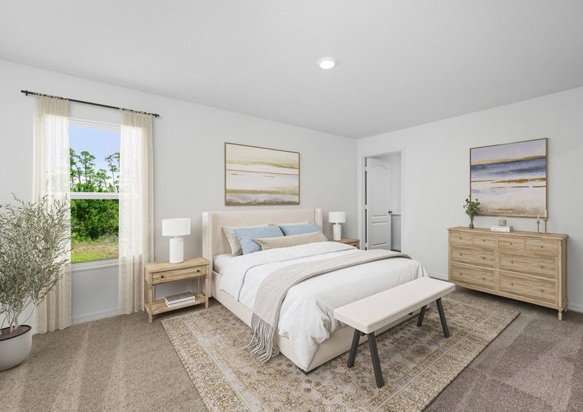This master bedroom is your peaceful retreat at the end of the day This master bedroom is your peaceful retreat at the end of the day