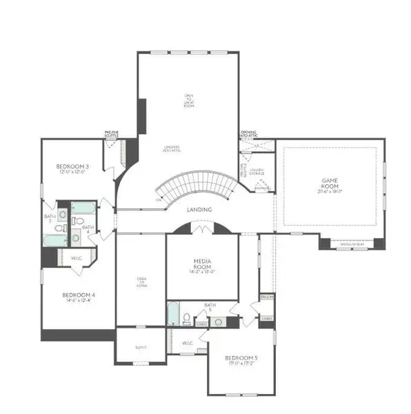 2D floor plan layout of this home in , Missouri City, TX (Image 3).