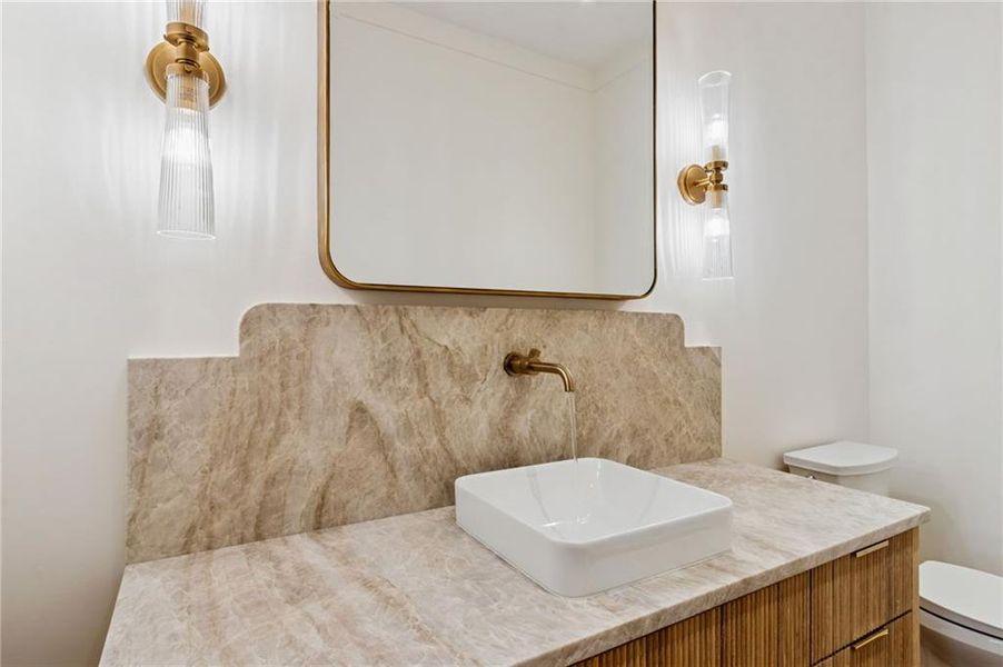 Furnished interior view inside a new home in , Suwanee (Image 61).