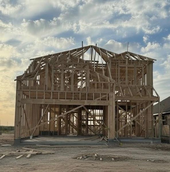 In-progress construction of a new home in Bridgeland, Cypress, TX (Image 5).