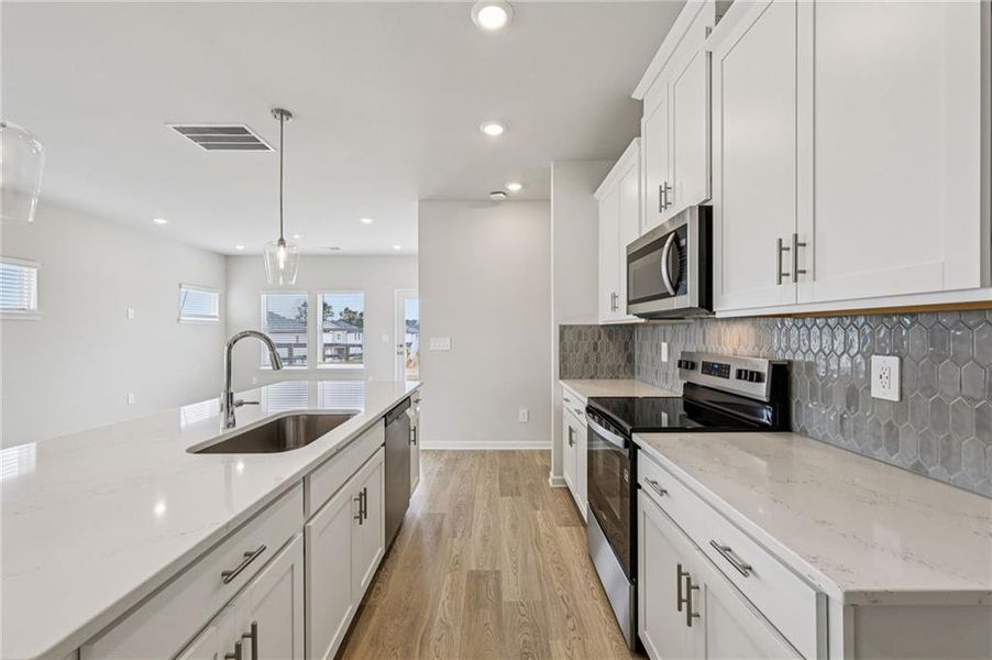 Furnished interior view inside a new home in Hawthorne Station, College Park (Image 10).