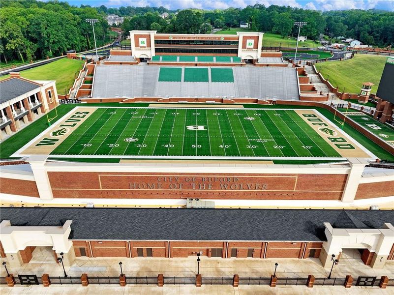 Front exterior of a new home in , Buford, GA, highlighting curb appeal (Image 2). Front exterior of a new home in , Buford, GA, highlighting curb appeal (Image 2).