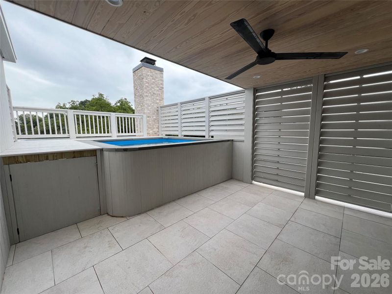 Exterior details and patio area of a home in , Charlotte (Image 27).