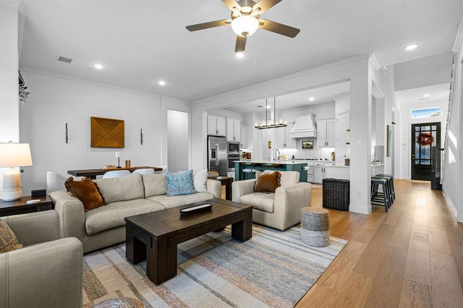 A great view of the open floor plan. A great view of the open floor plan.