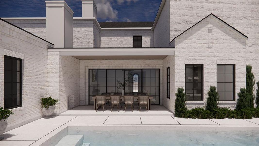 Exterior details and patio area of a home in , Dallas (Image 18).