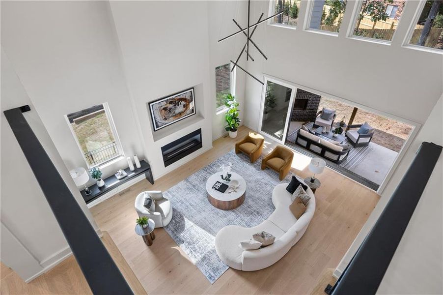 Furnished interior view inside a new home in , Sandy Springs (Image 36).