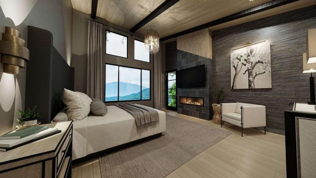 Furnished interior view inside a new home in , Cherry Log (Image 6). Furnished interior view inside a new home in , Cherry Log (Image 6).