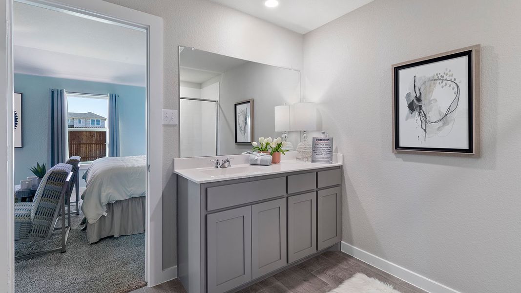 Representative furnished interior of a home built from the Kingston by D.R. Horton in The Parks of Alvarado, Alvarado (Image 20). Representative furnished interior of a home built from the Kingston by D.R. Horton in The Parks of Alvarado, Alvarado (Image 20).