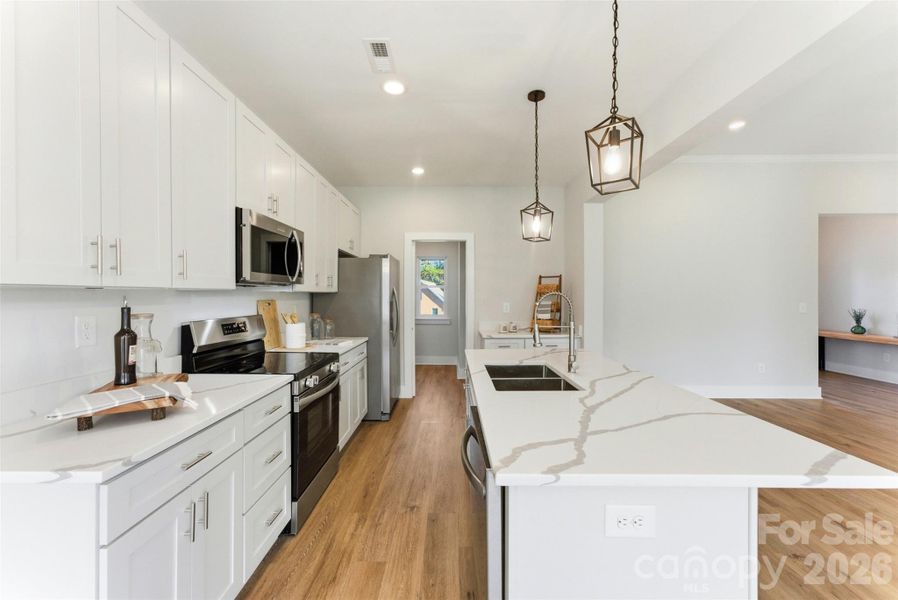 Furnished interior view inside a new home in , Conover (Image 10).