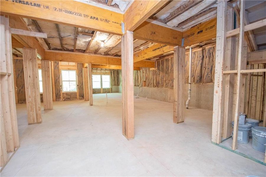 In-progress construction of a new home in , Fayetteville, GA (Image 46).