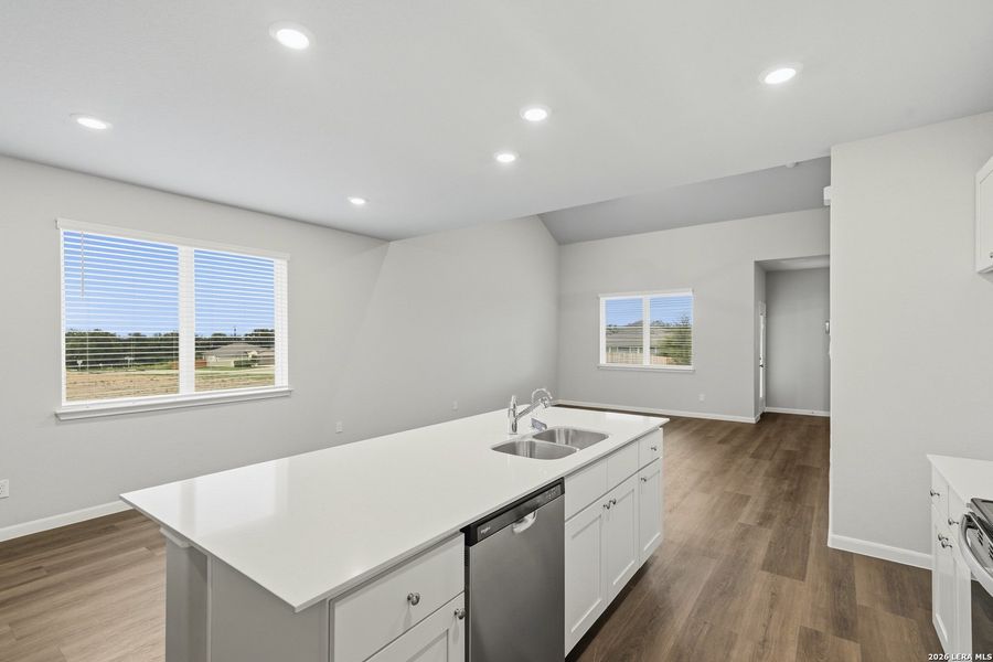 Furnished interior view inside a new home in Abbott Place, St. Hedwig (Image 6).