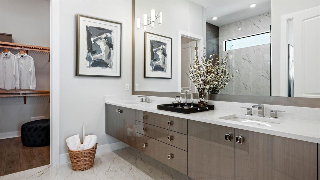 Furnished interior view inside a new home in Cresswind Palm Beach at Westlake, Westlake (Image 10).