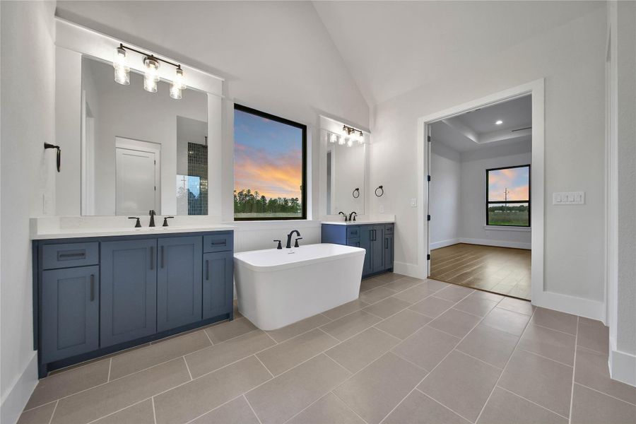 Furnished interior view inside a new home in High Meadow Estates, New Waverly (Image 13).