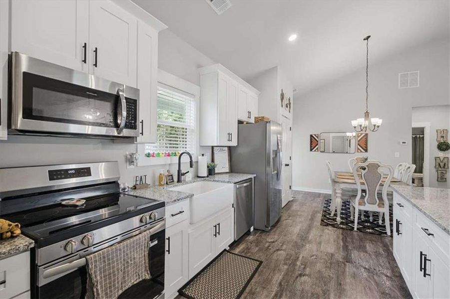 Furnished interior view inside a new home in , Tallapoosa (Image 12).