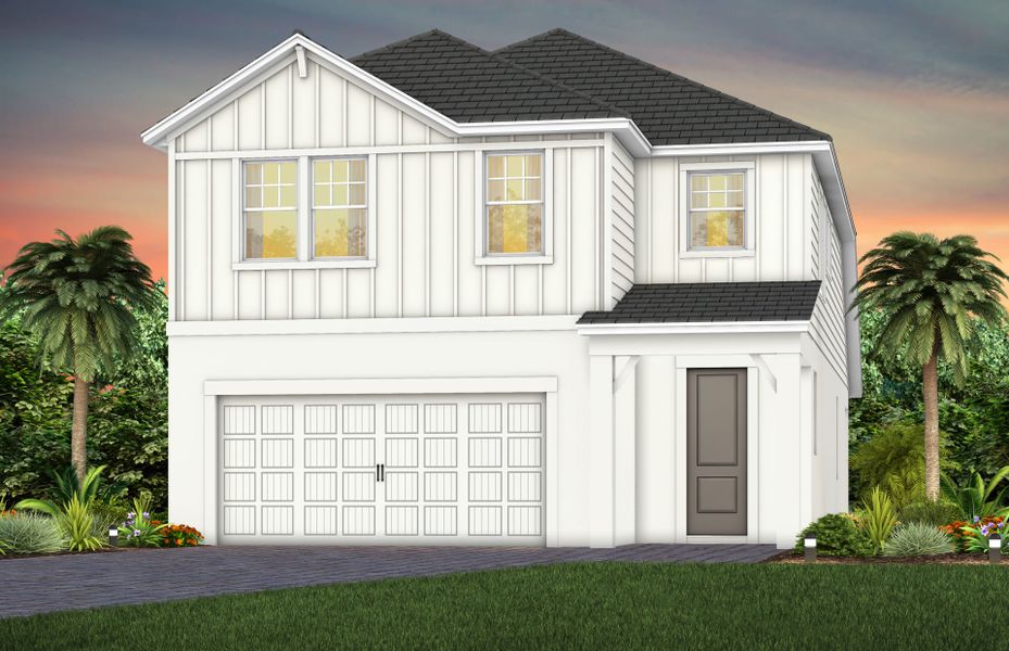 Elevation FH2 in Farmhouse High Reflective White