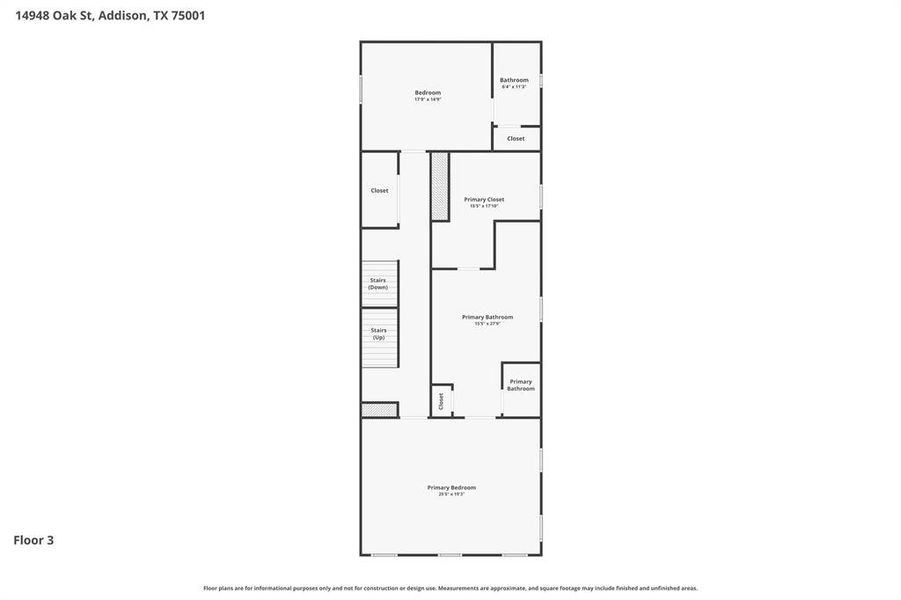 2D floor plan layout of this home in , Addison, TX (Image 26).