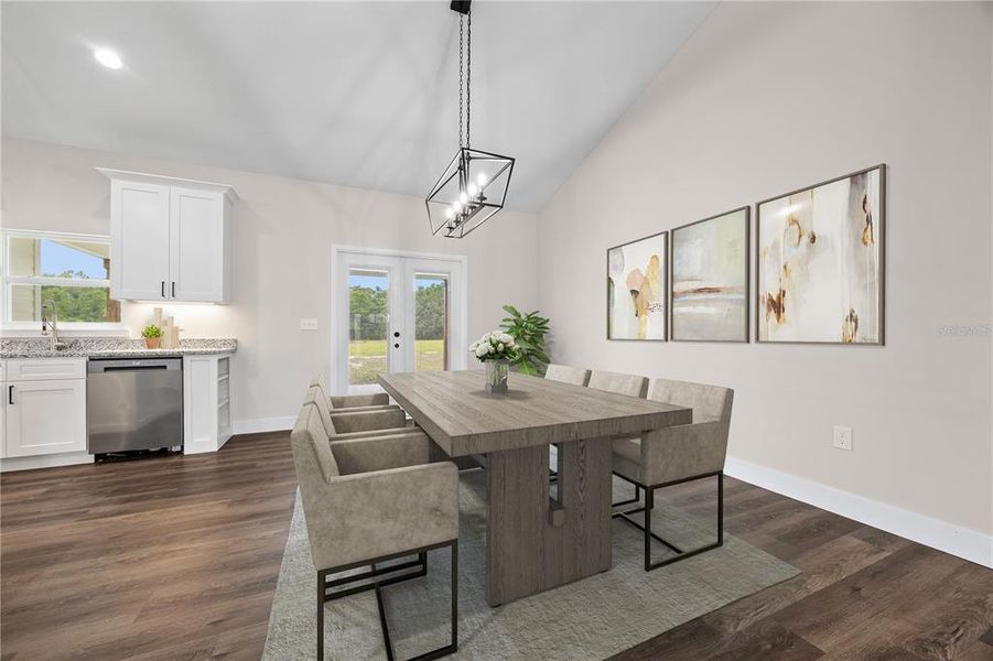 Furnished interior view inside a new home in , Lake City (Image 12).