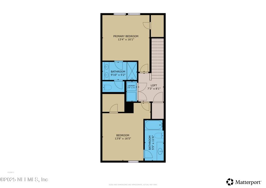 2D floor plan layout of this home in , Jacksonville, FL (Image 3).
