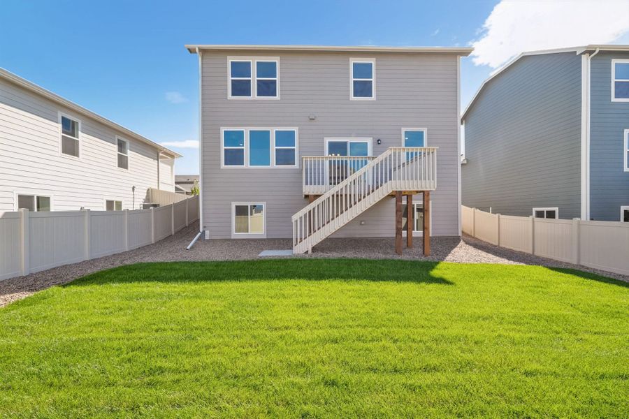 Exterior details and patio area of a home in Aspen Ranch, Fountain (Image 25).