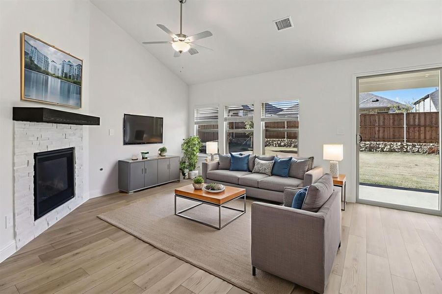 Furnished interior view inside a new home in Ashford Park - Texana Series, Corinth (Image 13).