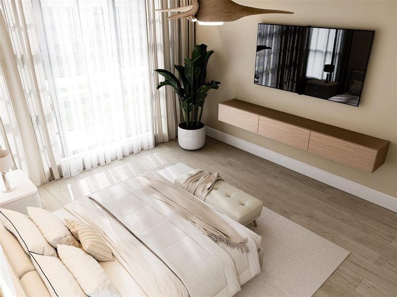 Furnished interior view inside a new home in , Dallas (Image 8).