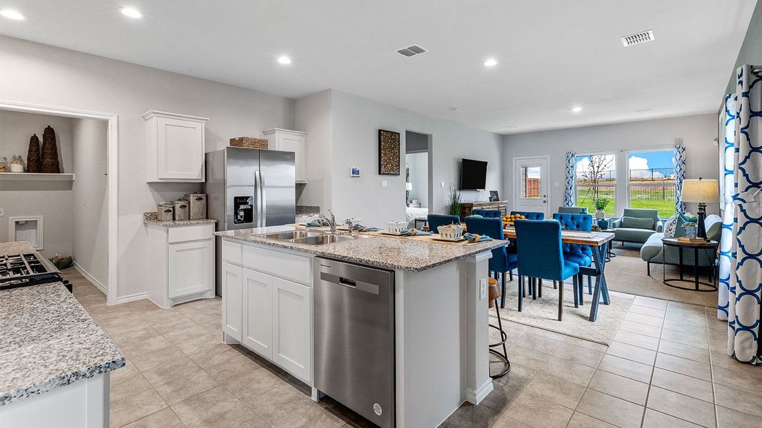 Furnished interior view inside a new home in Monarch at the Meadows, Ponder (Image 6).