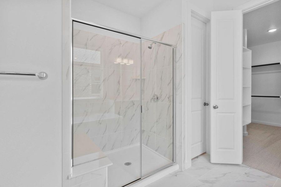 Walk-in shower in Primary Bath Walk-in shower in Primary Bath