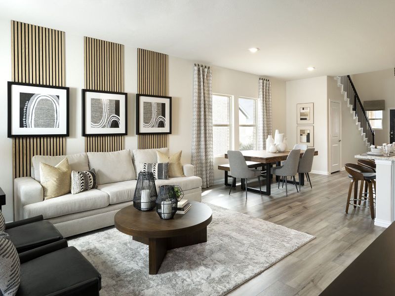 Furnished interior view inside a new home in Eastridge - Spring Series, McKinney (Image 8).