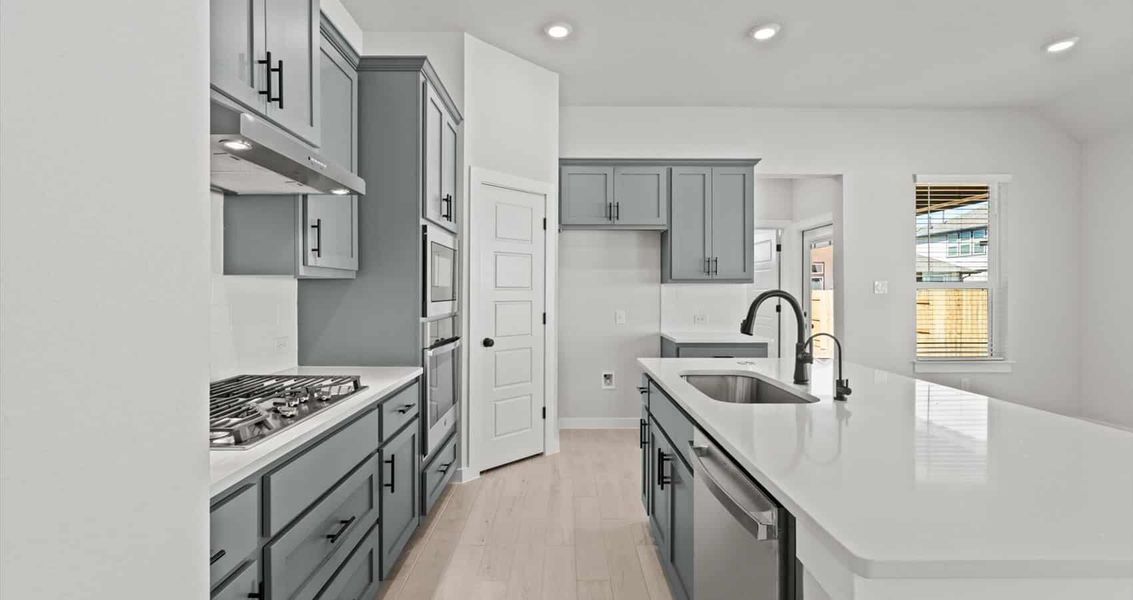 Furnished interior view inside a new home in Trace, San Marcos (Image 5).