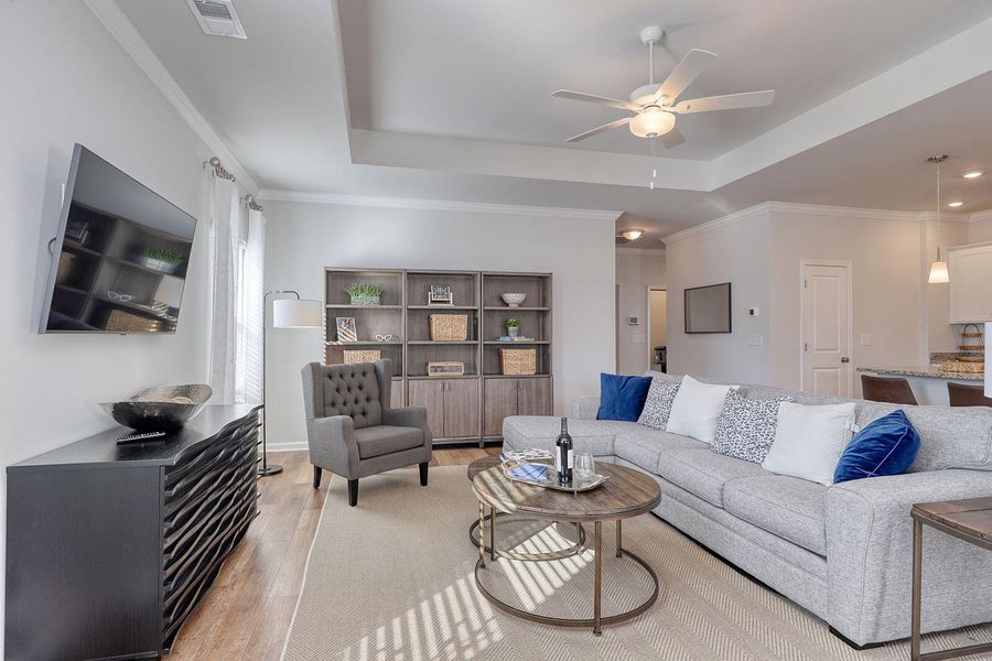 Furnished interior view inside a new home in Fairway Woods at Wyboo, Manning (Image 14).