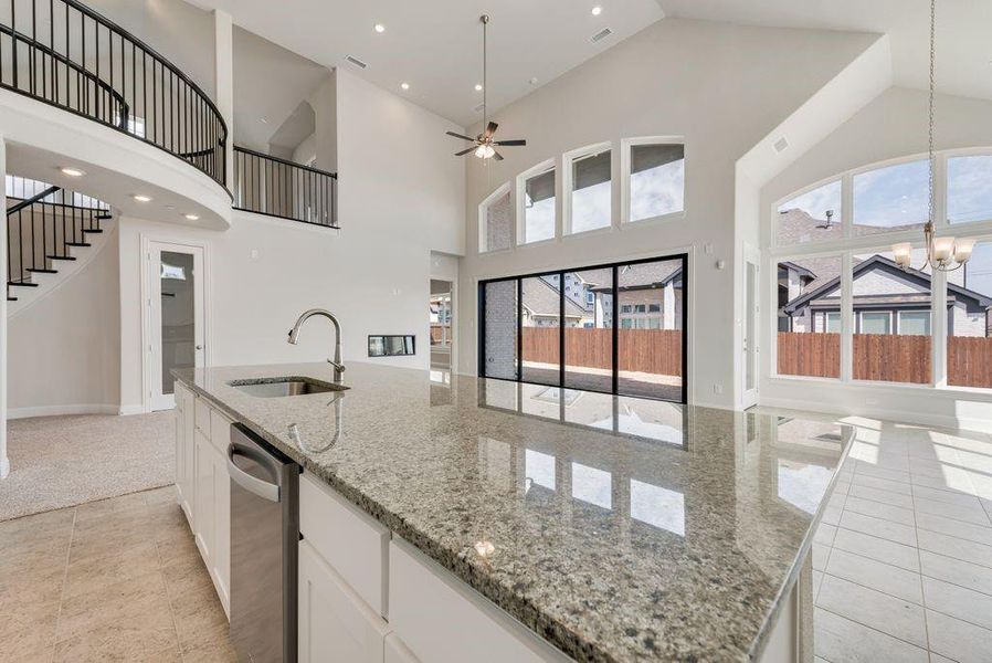 Furnished interior view inside a new home in Cedar Ridge Estates, Grand Prairie (Image 6). Furnished interior view inside a new home in Cedar Ridge Estates, Grand Prairie (Image 6).