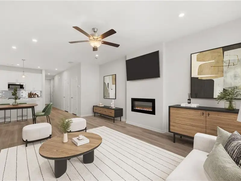 Furnished interior view inside a new home in Stegall Village, Emerson (Image 9). Furnished interior view inside a new home in Stegall Village, Emerson (Image 9).