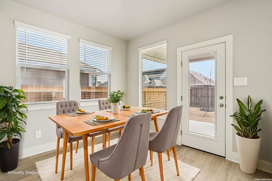 Furnished interior view inside a new home in Estancia Ranch - Classic Series, San Antonio (Image 14).