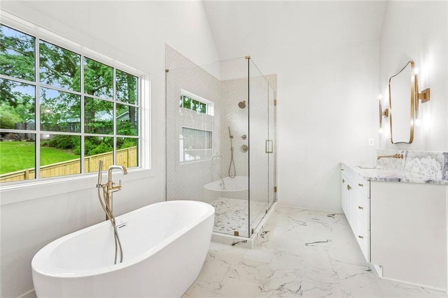 Furnished interior view inside a new home in , Atlanta (Image 16).