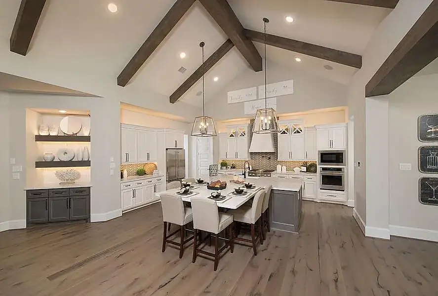 Furnished interior view inside a new home in The Woodlands Hills, Willis (Image 4).