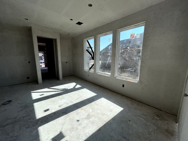 Construction progress - dining room