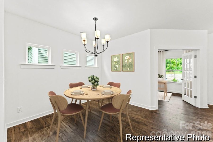 Furnished interior view inside a new home in Mooreland Oaks, Mount Holly (Image 6).