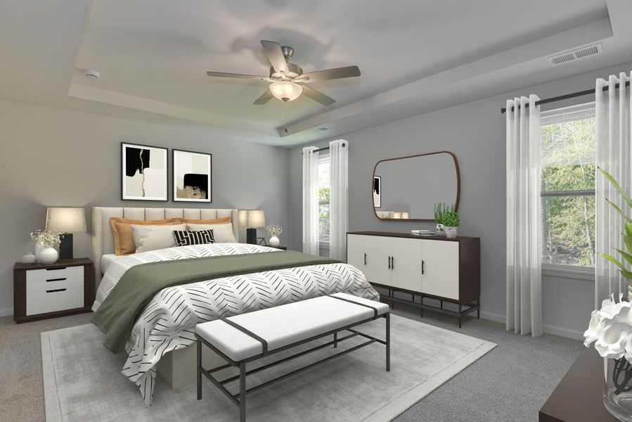 Representative furnished interior of a home built from the The Kershaw by Stanley Martin Homes in Boykin Hills, Chapin (Image 28).