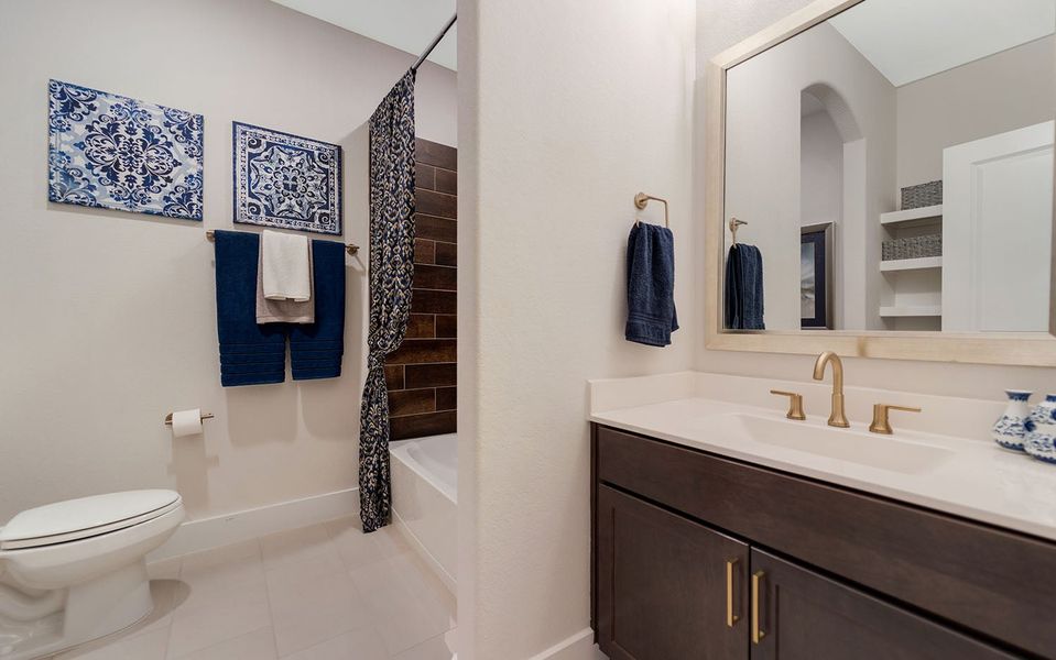 Furnished interior view inside a new home in Windrose Green, Angleton (Image 9).
