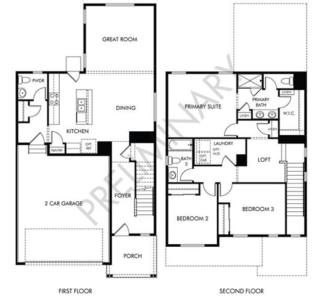 2D floor plan layout of this home in Lake Bluff, Greeley, CO (Image 2).