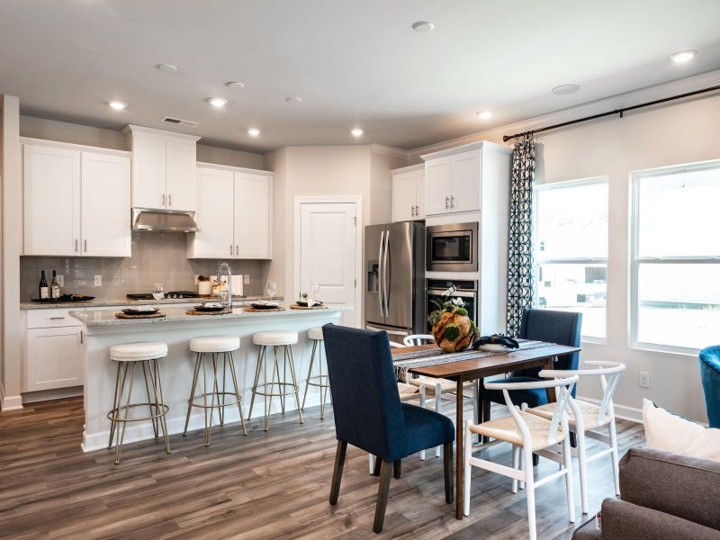 Kitchen and dining area