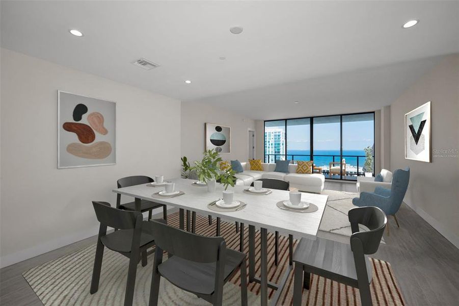 Furnished interior view inside a new home in , St. Petersburg (Image 7).